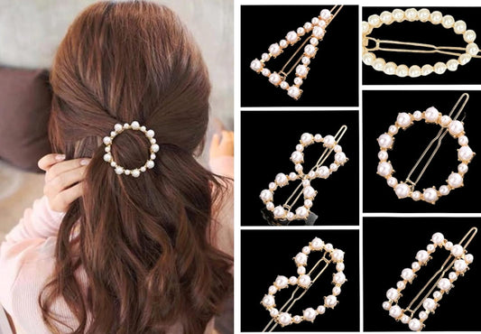 Pearl Hair Clips for Women – Korean Hair Accessories, Fancy Hair Clips for Ladies