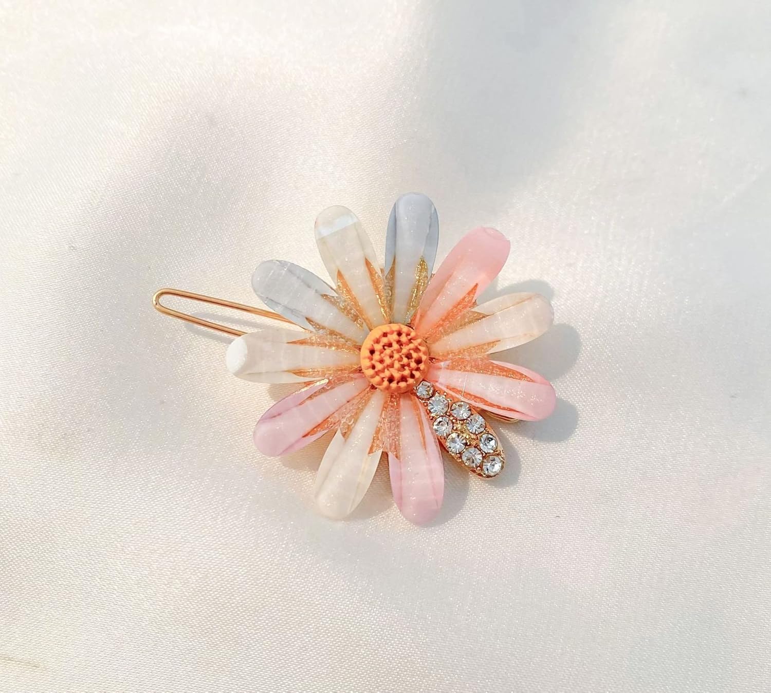 Cute Korean Hair Clips for Women - Fancy Flower Hair Clips (Pack of 4)